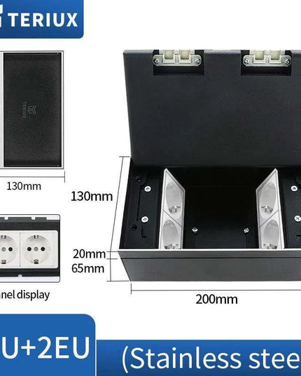 Interchangeable Stainless Steel Floor Socket with Custom Modular Design