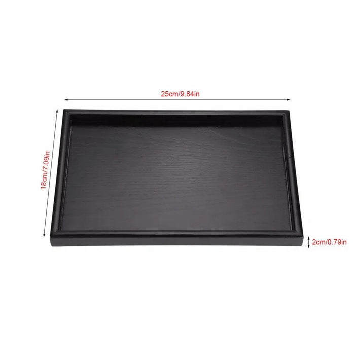 Elegant Rectangular Wooden Serving Tray Set - Eco-Friendly Tea Accessories in 3 Sizes