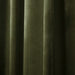 Luxurious Olive Green Herringbone Blackout Curtain