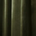 Luxurious Olive Green Herringbone Blackout Curtain