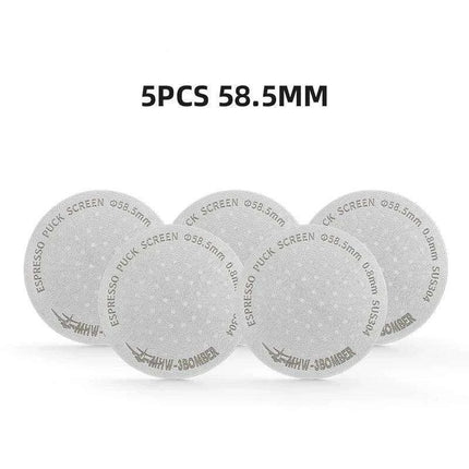 Stainless Steel Double-Layer Espresso Puck Screen for Optimal Coffee Extraction - Compatible with 51/53/58.5mm Portafilters