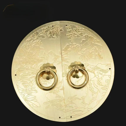 Chinese Antique Copper Cabinet Handle Shoees Wardrobe Door Brass Retro Furniture Knob Engraved Round Handles Door Decoration chinese-antique-copper-cabinet-handle-shoees-wardrobe-door-brass-retro-furniture-knob-engraved-round-handles-door-decoration