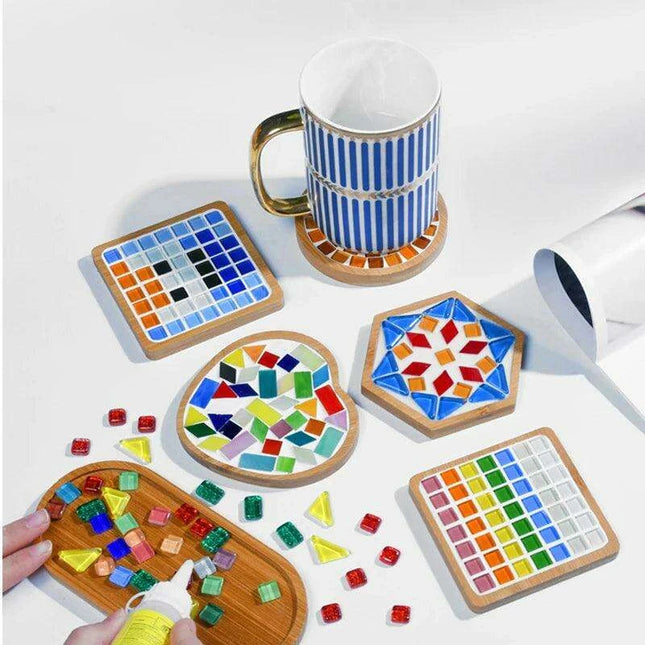 Bamboo Serenity: Chic Bathroom Storage Set with Coaster