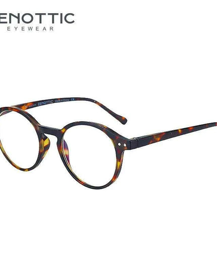 ZENOTTIC 2024 Retro Blue Light Blocking Reading Glasses - Chic Eyewear for Eye Protection and Better Sleep
