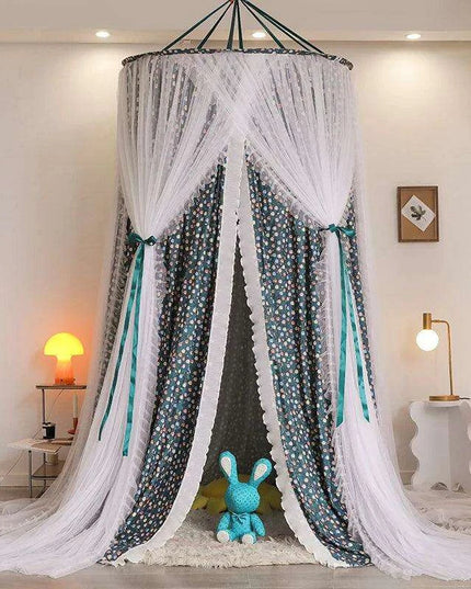 Dreamy Double Layer Floral Lace Canopy - Create Your Personal Oasis