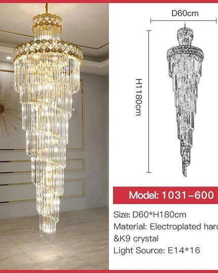 Opulent Crystal Chandelier - Chic Lighting Solution