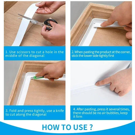 Waterproof Mold-Resistant PVC Sealing Tape – Kitchen & Bathroom Seal