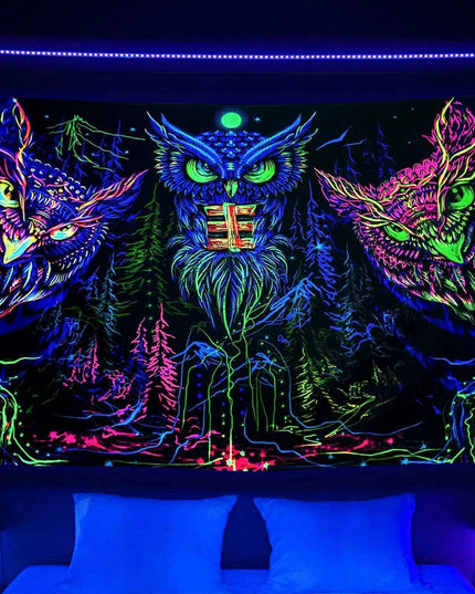 Neon Anime Punk Glow Wall Hanging - Eye-Catching Japanese Art Decor