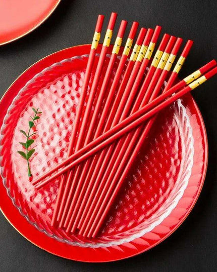 Elegant Red Japanese Chopsticks – Premium Dining Utensils for Sushi and Asian Cuisine