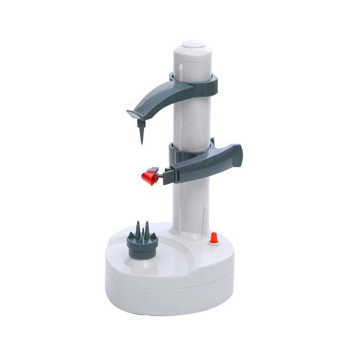 Hands-Free Electric Fruit and Vegetable Peeler with Adjustable Fork - Quick and Easy Peeling Solution