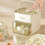 Premium Double Layer Ice Cube Maker - Food Safe Ice Storage Solution