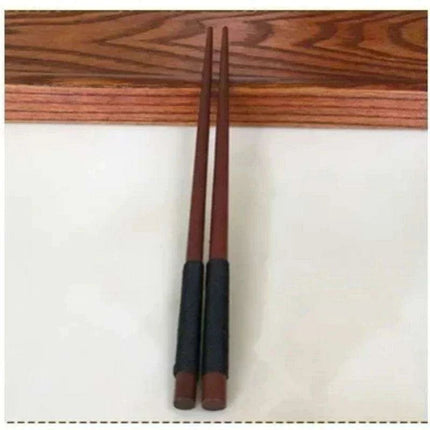 Handcrafted 23.5CM Chestnut Wood Sushi Chopsticks - Elegant Dining Gift for Japanese & Chinese Cuisine