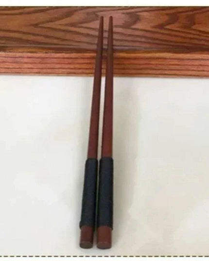 Handcrafted 23.5CM Chestnut Wood Sushi Chopsticks - Elegant Dining Gift for Japanese & Chinese Cuisine