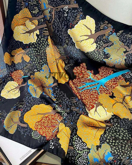 Chic Toddler Elegance: Luxurious 70x70cm Silk Scarf for Ages 6 Months to 4 Years