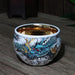 Chic Blue and White Enamel Ceramic Tea Cup Collection - Elevate Your Tea Experience