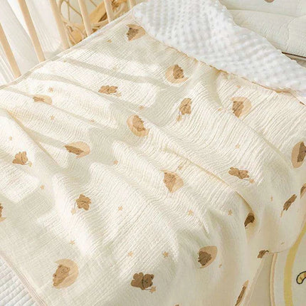 Autumn Comfort Fleece Baby Swaddle and Quilt Blanket
