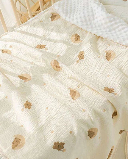 Autumn Comfort Fleece Baby Swaddle and Quilt Blanket