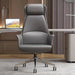 Luxury Leather Executive Chair with Swivel, Recline, and Nordic Style