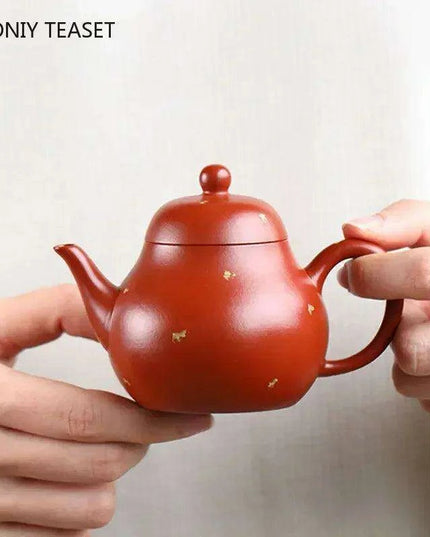 Elegant 120ml Authentic Yixing Purple Clay Teapot - Handcrafted Travel Tea Set