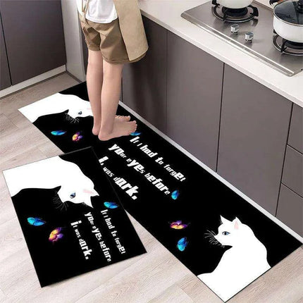 Charming Absorbent Kitchen Rug - Stylish Non-Slip Mat for Safe Living Spaces