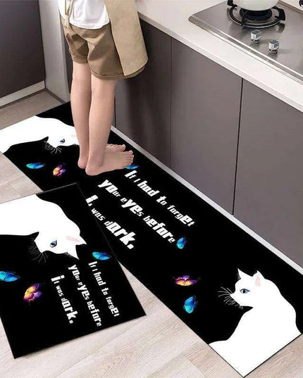 Charming Absorbent Kitchen Rug - Stylish Non-Slip Mat for Safe Living Spaces