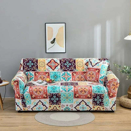 Colorful Stretchy Sofa Slipcovers for Loveseats and Sectionals