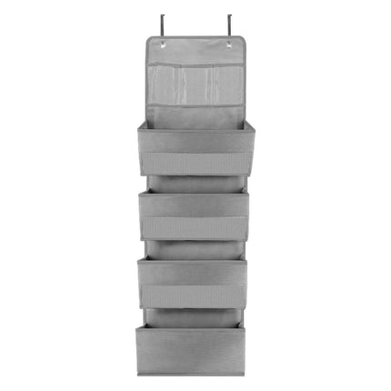 Gray 5-Tier Hanging Shoe and Accessory Organizer
