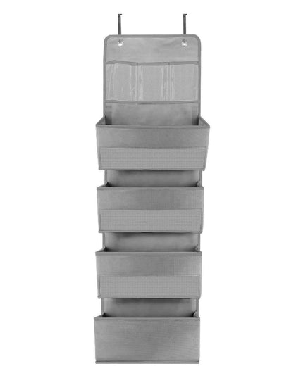 Gray 5-Tier Hanging Shoe and Accessory Organizer