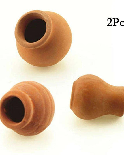 Artistic Terracotta Planter Set - Ideal for Succulents and Creative Projects