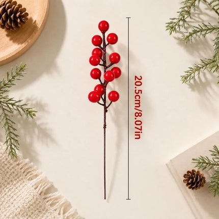KECTTIO 10Pcs Artificial Pinecone Christmas Picks - Plastic, Vase-Read