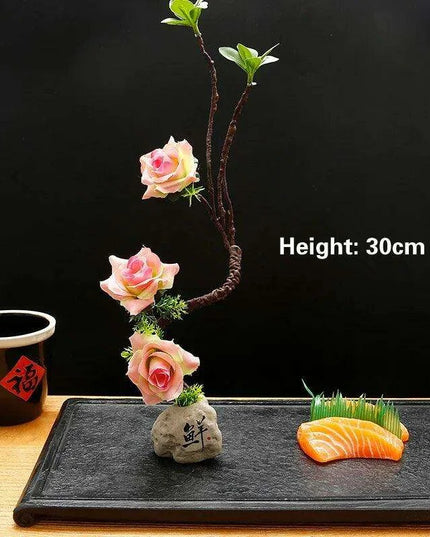 Elegant Floral-Inspired Sushi Serving Set for Luxurious Dining