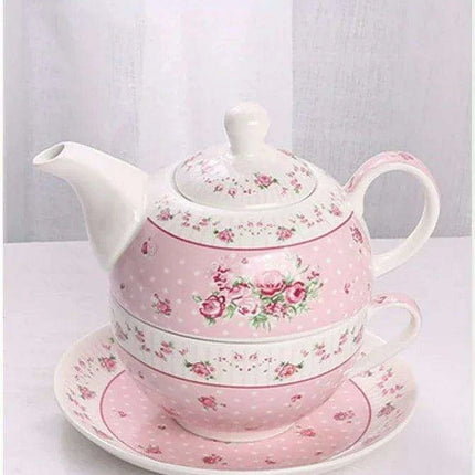 Elegant Floral Porcelain Tea Set for the Sophisticated Tea Connoisseur
