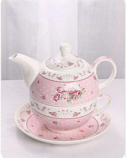 Elegant Floral Porcelain Tea Set for the Sophisticated Tea Connoisseur