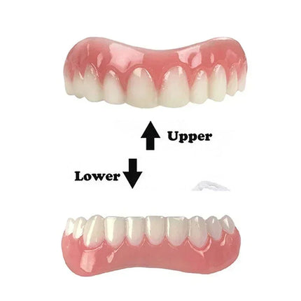 Upper and Lower Cosmetic Tooth Covers