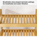 Stylish Bamboo Laundry Hamper with Tilt-Out Basket and Multi-Tier Shelving Unit