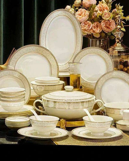 Sophisticated Al Fresco Dining Set: Complete Outdoor Tableware Collection