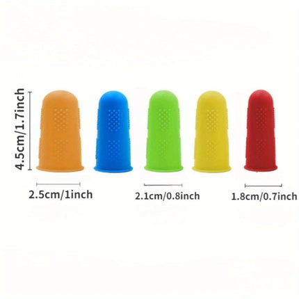 Shop1102682324 Silicone Hot Glue Gun Finger Caps - Heat-Resistant, 3 S