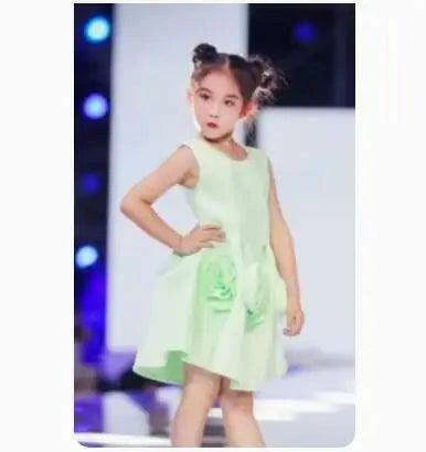 Summer Sleeveless Flower Princess Dress for Girls - Birthday Party Outfit for Kids