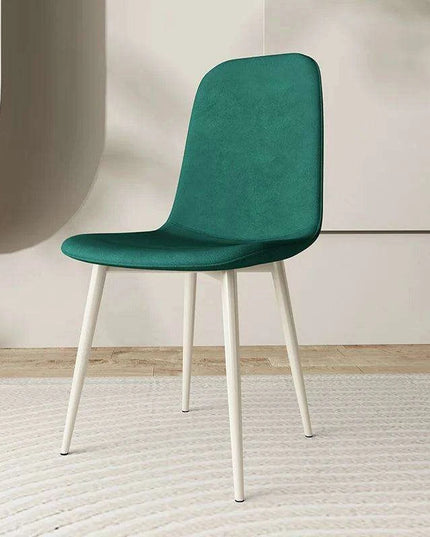 Chic White Leather Dining Chair for Upscale Aesthetics