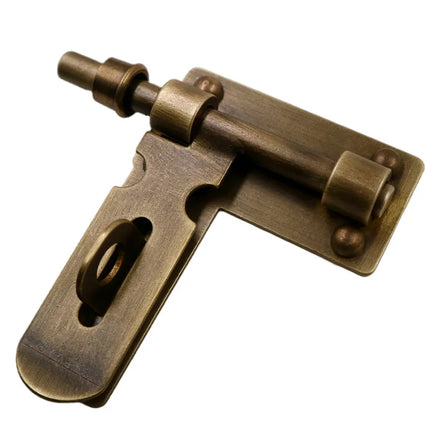 Antique Solid Brass Door Bolt Set Single Door Sliding Latch with Strike Plate & Keyhole Wooden Door Hardware for Furniture antique-solid-brass-door-bolt-set-single-door-sliding-latch-with-strike-plate-keyhole-wooden-door-hardware-for-furniture