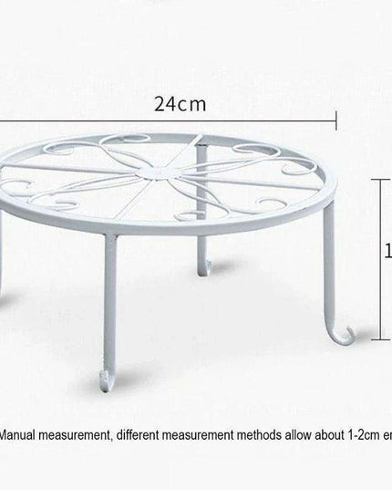 Artistic Hollow Iron Plant Stand - Stylish Display for Indoor and Outdoor Plants