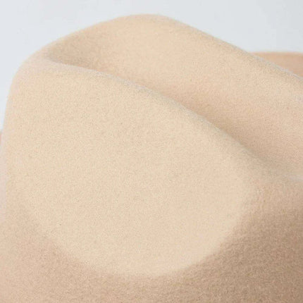 Stylish Women's Wide Brim Wool Cowboy Hat with Buckle Accent - Fall/Winter Collection (M/L Size)