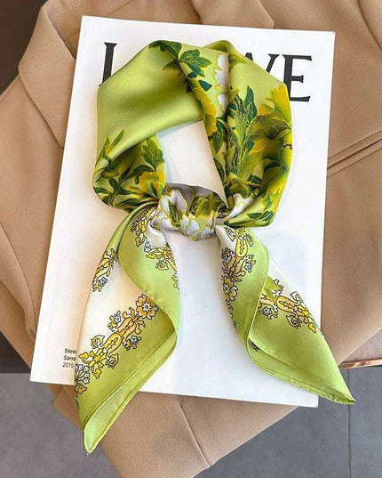 Elegant Satin Square Shawl Hijab: Luxurious 70x70cm Bandana for Women