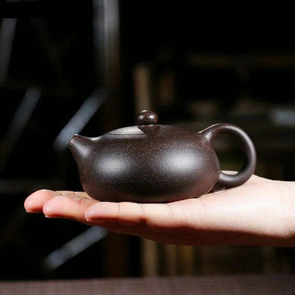 Elegant Handcrafted Yixing Purple Clay Teapot – 150ml Xishi Kettle for Oolong & Dahongpao Tea