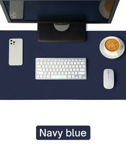 Premium Extra-Large Waterproof PU Leather Desk Protector - Multi-Purpose Mouse Pad for Office & Gaming with Anti-Slip Base