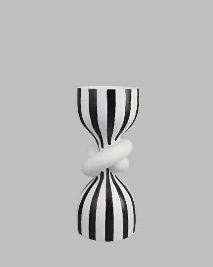 Geometric Knot Resin Candle Holders Set - Stylish Home Decor Accents