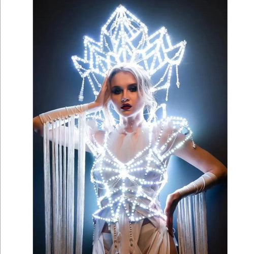 LED Luminous Headdress Ensemble for Female Performers