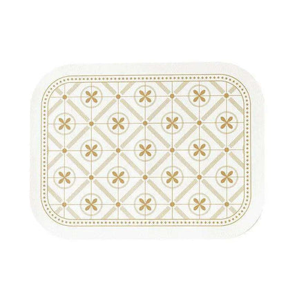 Stylish Nordic Retro Leather Dining Mat for a Chic Table Setting