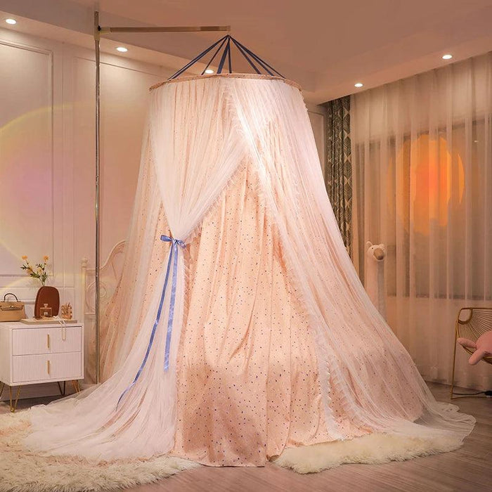 Double Layer Lace Bed Canopy - Transform Your Bedroom into a Dreamy Oasis