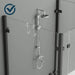Acrylic Shower Door Organizer with Anti-Slip Design - Easy Installation for Frameless Glass Doors